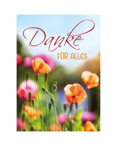 Postkarte Danke für alles 4EX