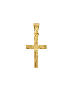 6496667-Anhänger Kreuz vergoldet diamantiert | CB Buchshop