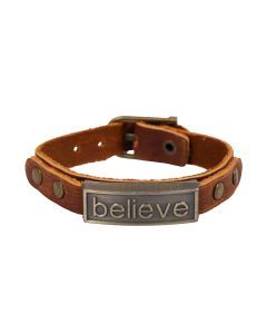 6496153-Leder-Armband believe | CB Buchshop
