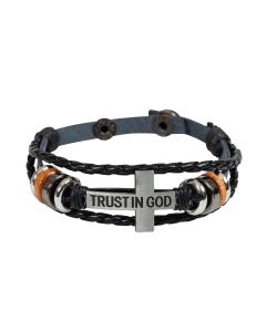 6496155-Leder-Armband Trust in God | CB Buchshop