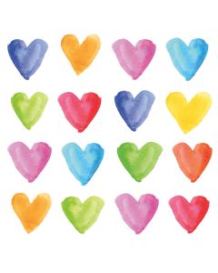 179400191 - Serviette Aquarell Hearts 25 x 25 cm |cb-buchshop.de