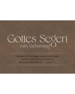 Postkarte Gottes Segen zum Geburstag 12 Ex.