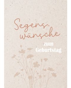 Postkarte Segenswünsche zum Geburtstag 12 Ex.