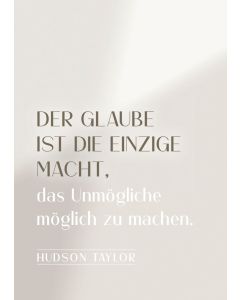Postkarte Der Glaube ist die einzige 12 Ex.