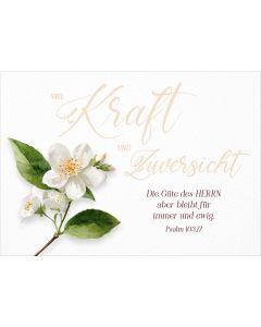Postkarte Viel Kraft und Zuversicht 12 Ex.