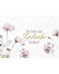 Postkarte Du bist ein Gedanke Gottes 12 Ex.