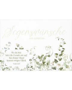 Postkarte Segenswünsche zum Geburtstag 12 Ex.