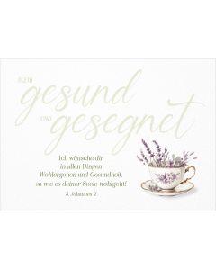 Postkarte Bleib gesund und gesegnet 12 Ex.