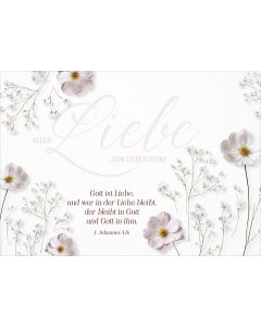 Postkarte Alles Liebe zum Geburtstag 12 Ex.