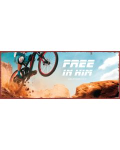 Metallschild Free in Him