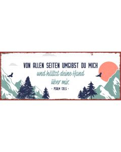 7184160 - Metallschild lang - Von allen Seiten umgibst du mich | cb-buchshop.de