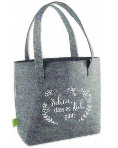 Filz-Shopper "Schön, dass es dich gibt"