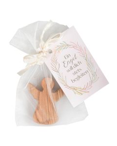 6498339-Handschmeichler Engel aus Olivenholz | CB Buchshop