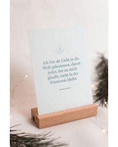 Postkarte - Ich bin als Licht in die Welt gekommen (Einzelkarte)