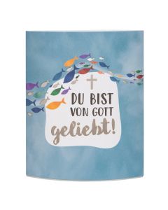 LED-Dekoleuchte 'Du bist von Gott geliebt'