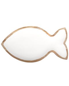 6495837-Dekoschale Fisch aus Mangoholz groß | CB Buchshop